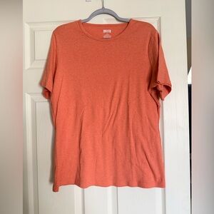 Duluth Trading Co Orange Short-Sleeve Crew Tee